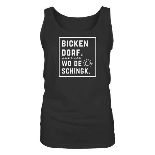 Wo de Sonn schingk - Bickendorf Druck - Ladies Tank-Top