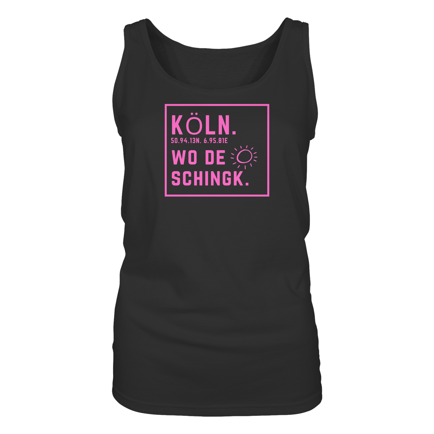 Wo de Sonn schingk - Köln Druck  - Ladies Tank-Top