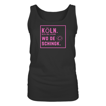Wo de Sonn schingk - Köln Druck  - Ladies Tank-Top