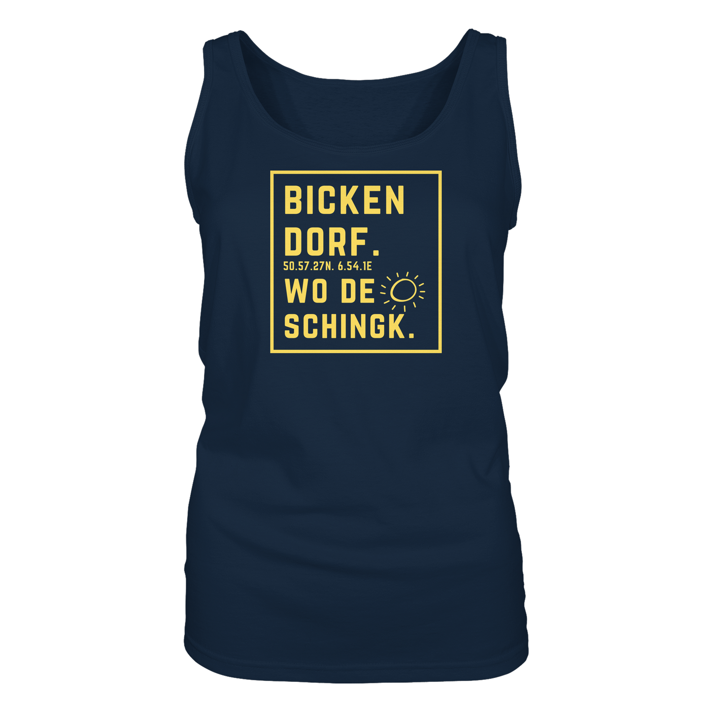 Wo de Sonn schingk - Bickendorf Druck - Ladies Tank-Top