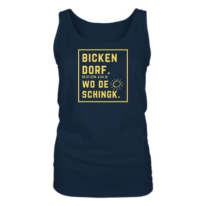 Wo de Sonn schingk - Bickendorf Druck - Ladies Tank-Top