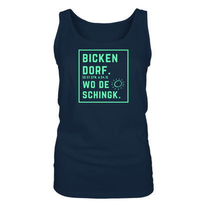 Wo de Sonn schingk - Bickendorf Druck - Ladies Tank-Top
