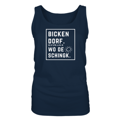 Wo de Sonn schingk - Bickendorf Druck - Ladies Tank-Top