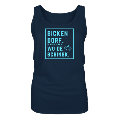 Wo de Sonn schingk - Bickendorf Druck - Ladies Tank-Top