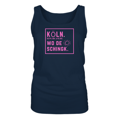 Wo de Sonn schingk - Köln Druck  - Ladies Tank-Top