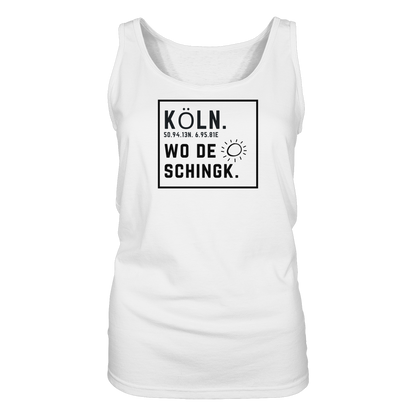 Wo de Sonn schingk - Köln Druck   - Ladies Tank-Top