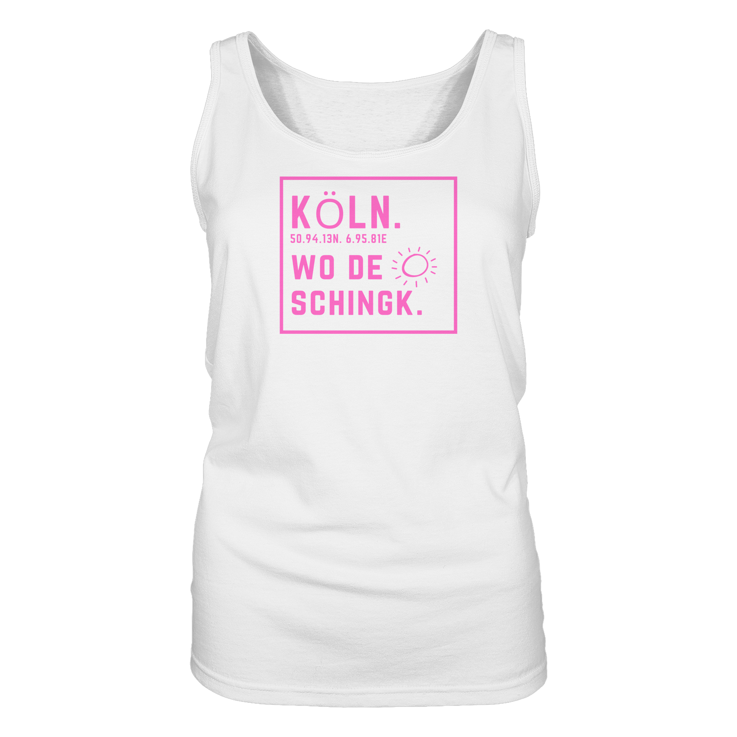 Wo de Sonn schingk - Köln Druck  - Ladies Tank-Top