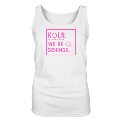 Wo de Sonn schingk - Köln Druck  - Ladies Tank-Top
