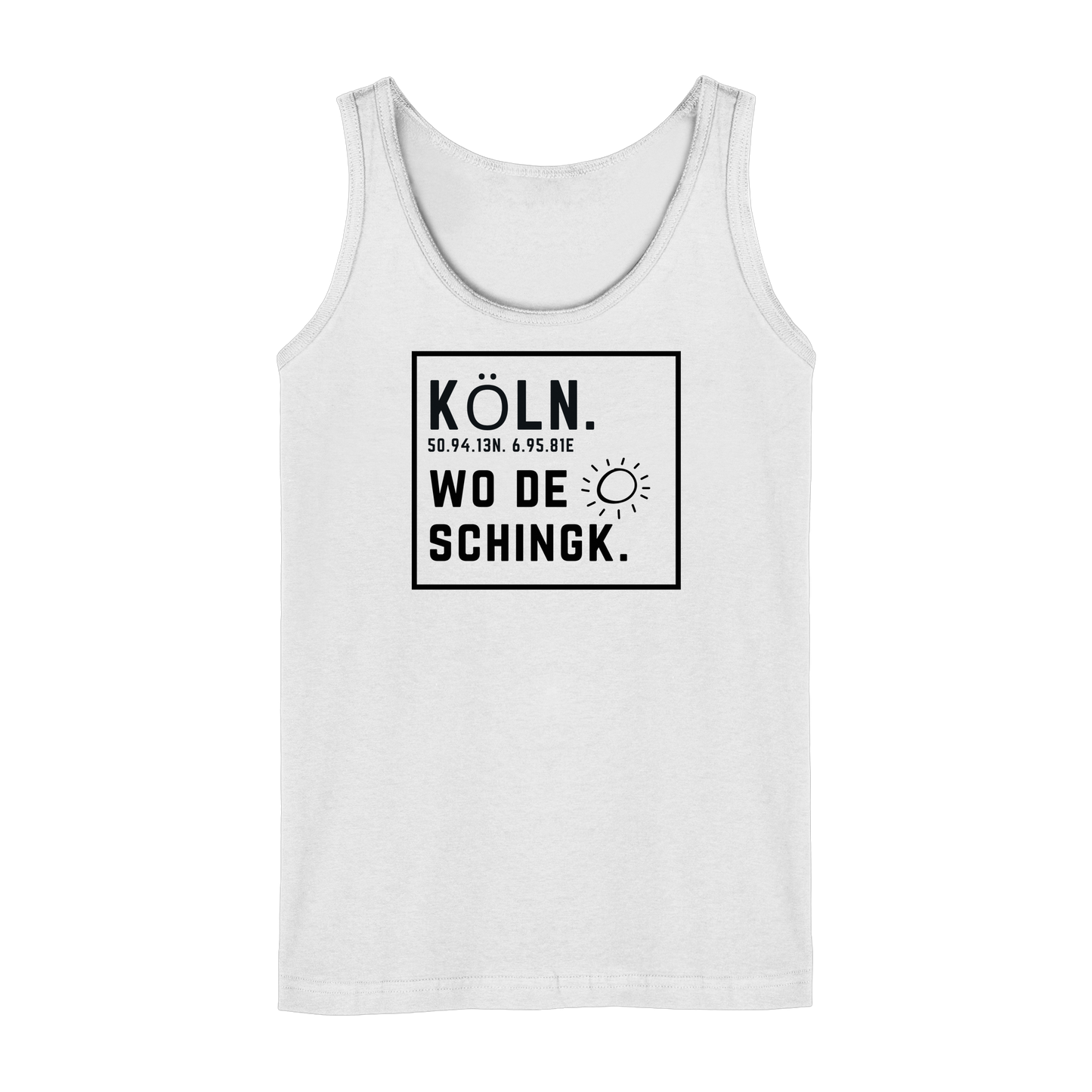 Wo de Sonn schingk - Köln Druck   - Ladies Tank-Top