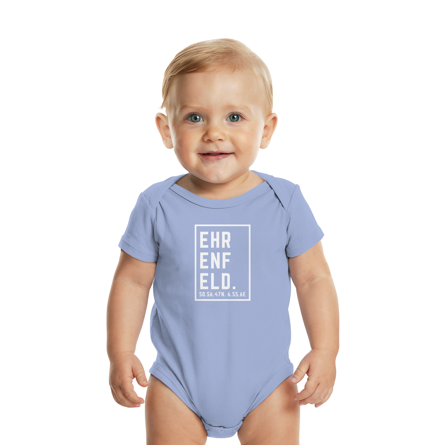 Ehrenfeld Koordinaten (großer Druck auf der Brust) - Organic Baby Bodysuit