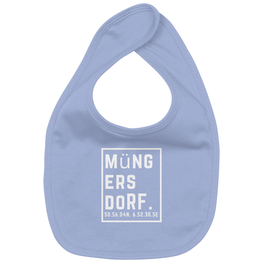 Müngersdorf Koordinaten (großer Druck auf der Brust) - Organic Baby-Lätzchen