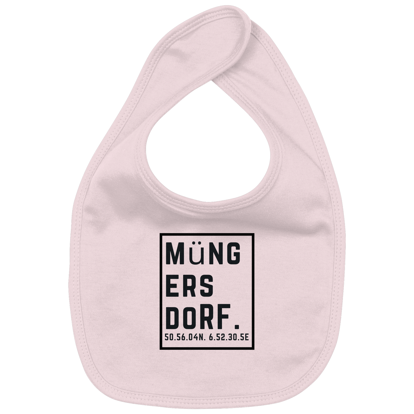Müngersdorf Koordinaten (großer Druck auf der Brust) - Organic Baby-Lätzchen
