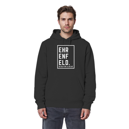 Ehrenfeld Koordinaten (großer Druck auf der Brust) - Organic Basic Hoodie