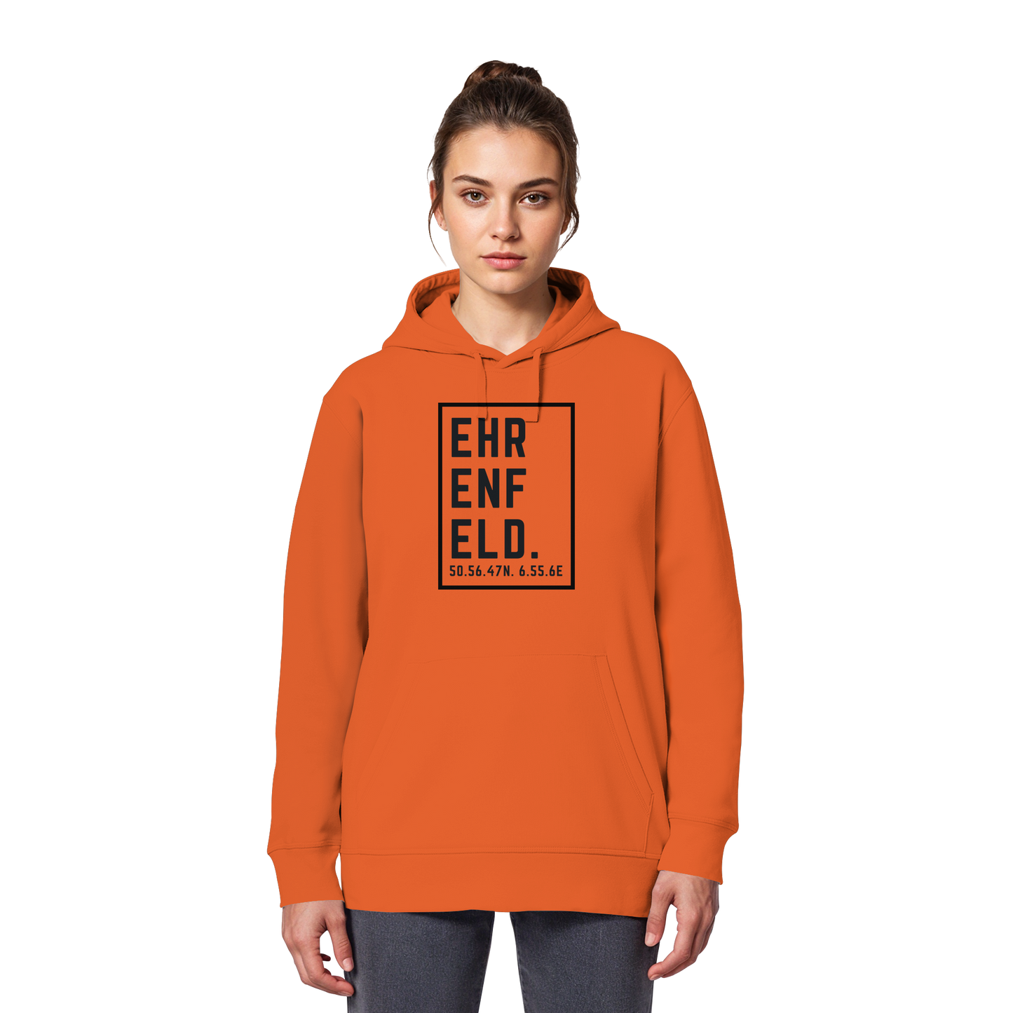 Ehrenfeld Koordinaten (großer Druck auf der Brust) - Organic Basic Hoodie