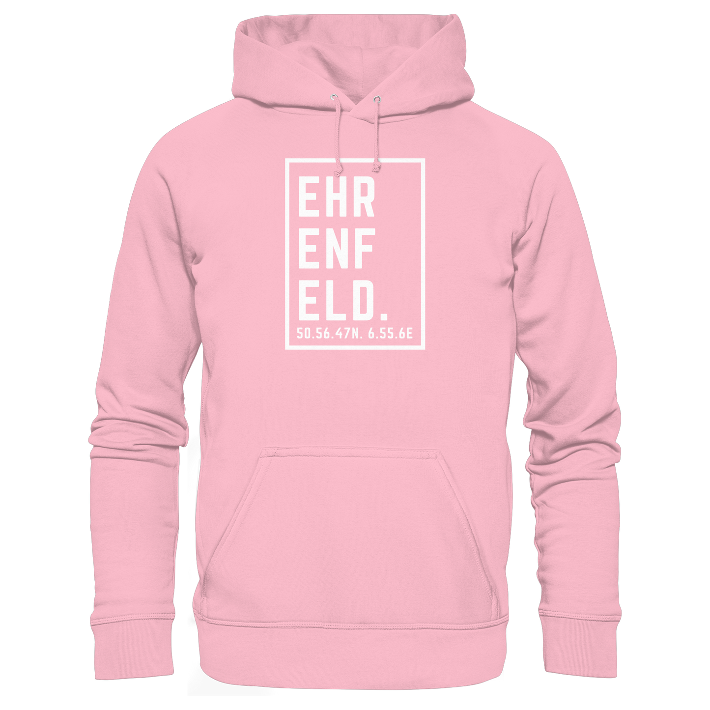 Ehrenfeld Koordinaten (großer Druck auf der Brust) - Organic Basic Hoodie