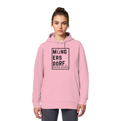 Müngersdorf Koordinaten (großer Druck auf der Brust) - Organic Basic Hoodie
