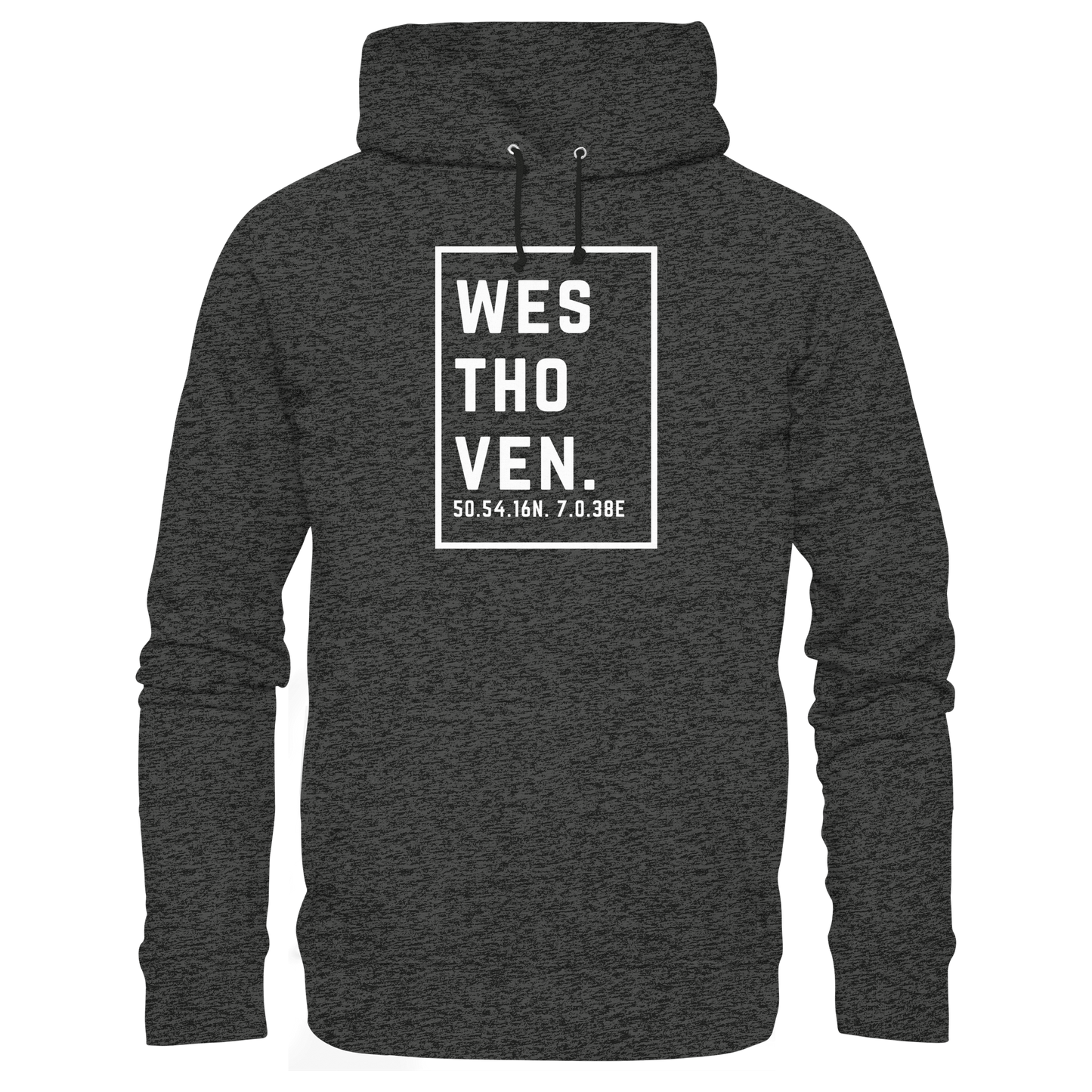 Westhoven Koordinaten (großer Druck auf der Brust) - Organic Basic Hoodie