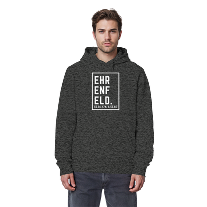 Ehrenfeld Koordinaten (großer Druck auf der Brust) - Organic Basic Hoodie
