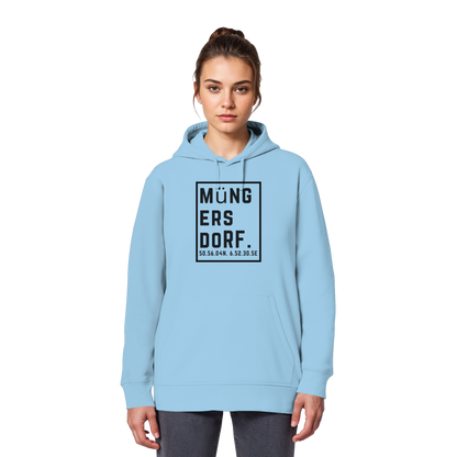 Müngersdorf Koordinaten (großer Druck auf der Brust) - Organic Basic Hoodie