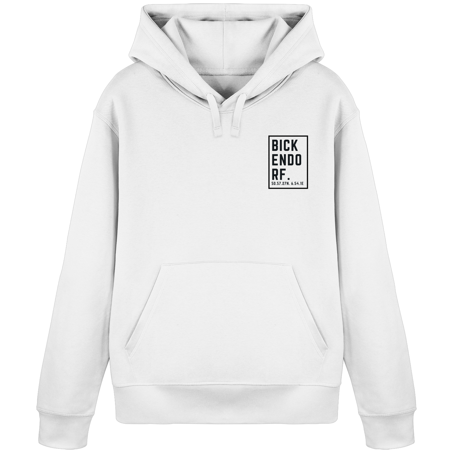 Bickendorf Koordinaten (kleiner Druck auf der Brust) - Organic Basic Hoodie