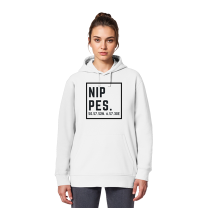 Nippes Koordinaten (großer Druck auf der Brust) - Organic Basic Hoodie