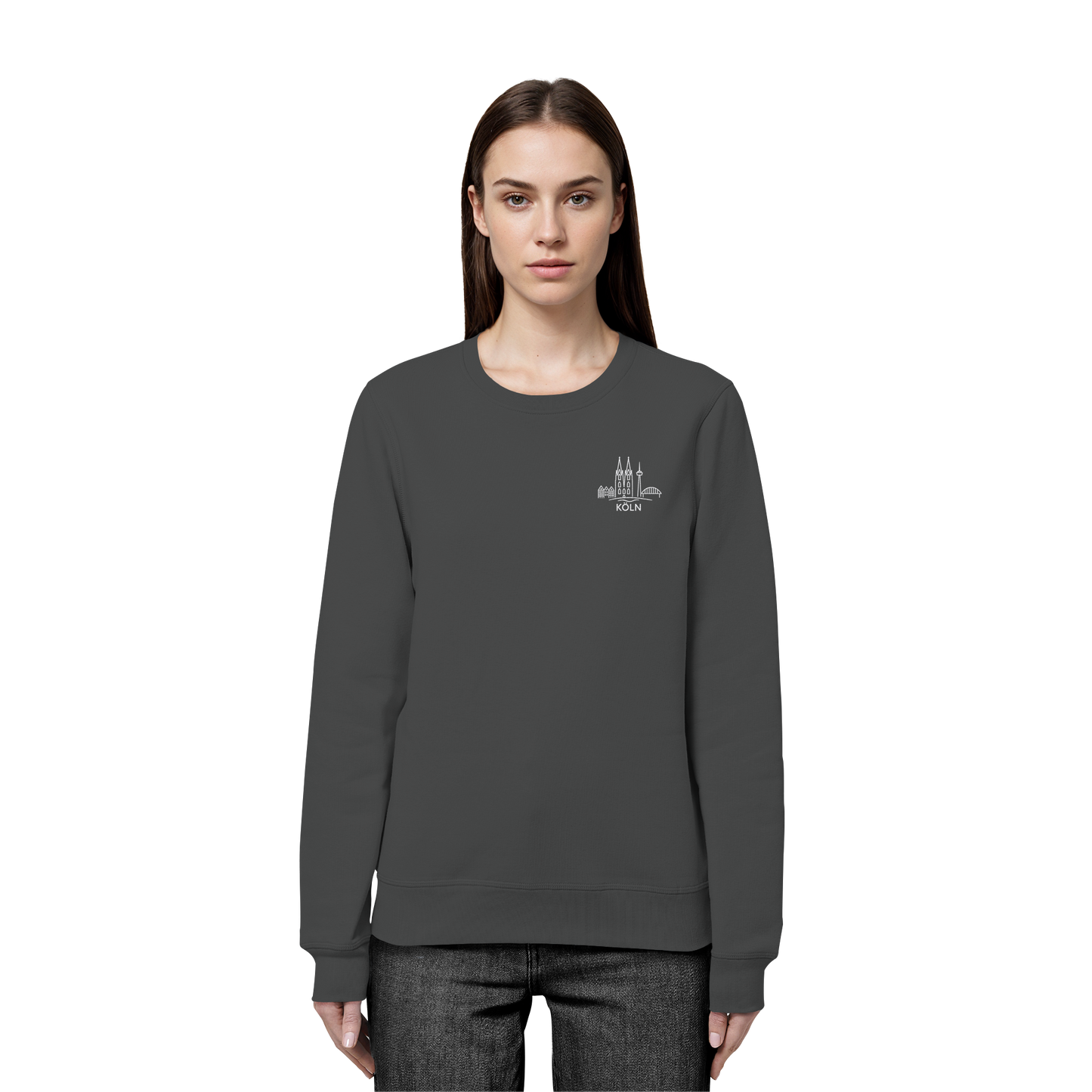 Köln Skyline Stick - Organic Basic Unisex Sweatshirt