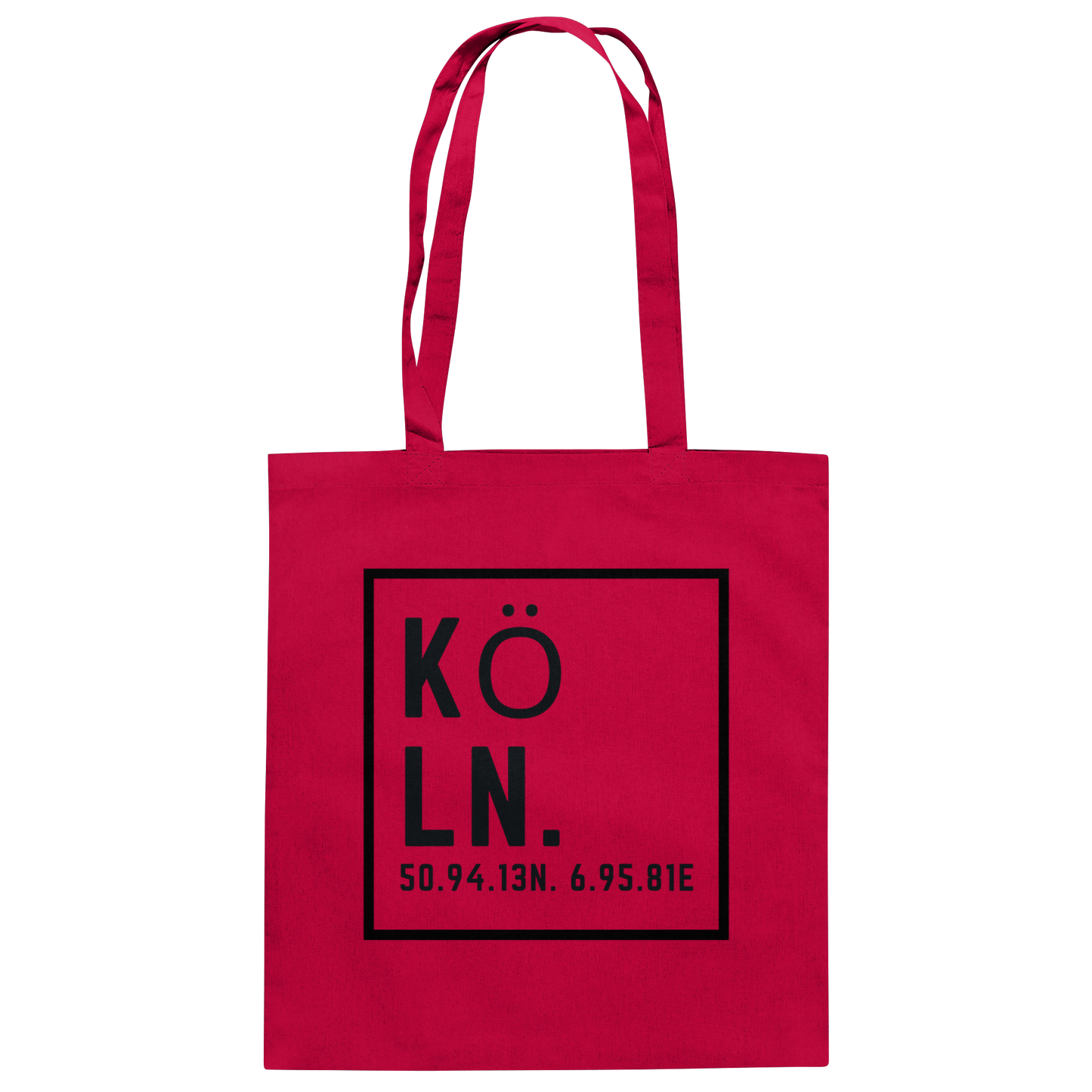 Köln Koordinaten (Druck) - Accessoires - Organic Cotton Bag