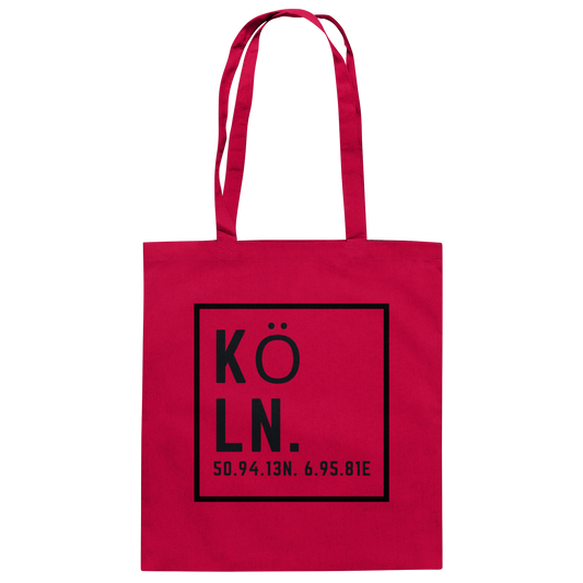 Köln Koordinaten (Druck) - Accessoires - Organic Cotton Bag