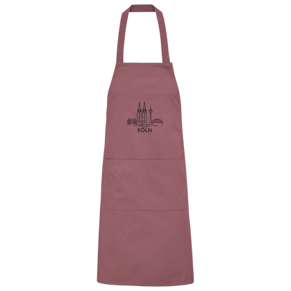 Köln Skyline (Druck) - Accessoires - Organic Grillschürze