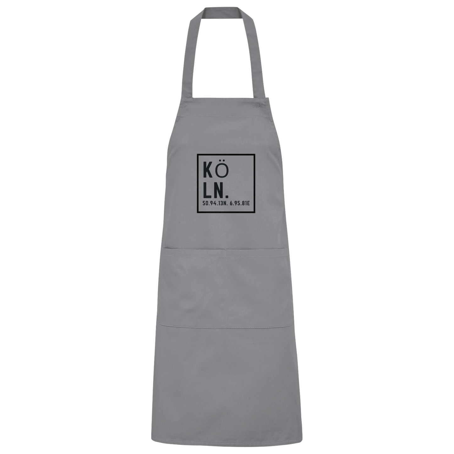 Köln Koordinaten (Druck) - Accessoires - Organic Grillschürze