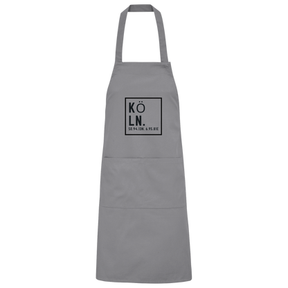 Köln Koordinaten (Druck) - Accessoires - Organic Grillschürze