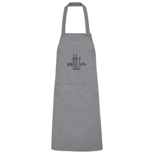 Köln Skyline (Druck) - Accessoires - Organic Grillschürze