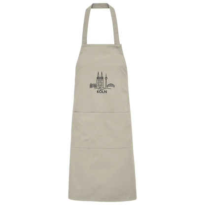 Köln Skyline (Druck) - Accessoires - Organic Grillschürze