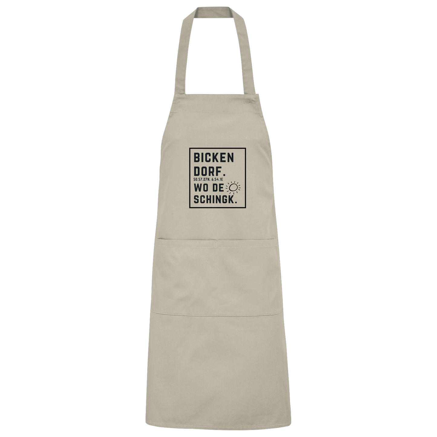 Wo de Sonn schingk - Bickendorf Druck - Accessoires - Organic Grillschürze