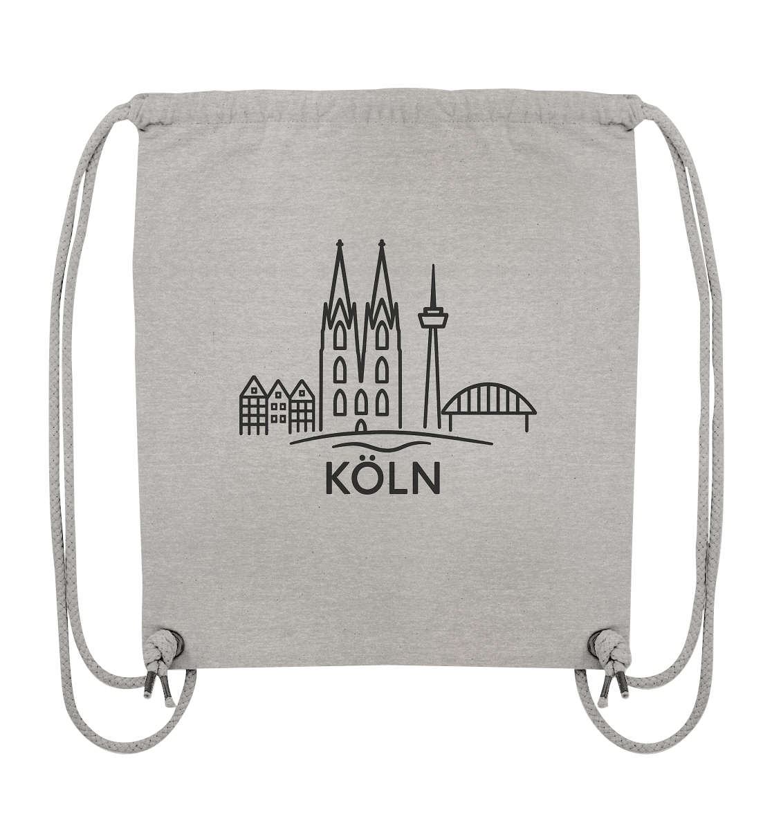 Köln Skyline (Druck) - Accessoires - Organic Gym-Bag