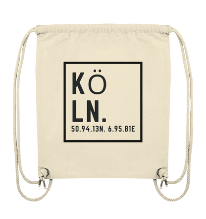 Köln Koordinaten (Druck) - Accessoires - Organic Gym-Bag