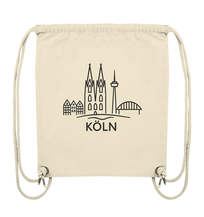 Köln Skyline (Druck) - Accessoires - Organic Gym-Bag