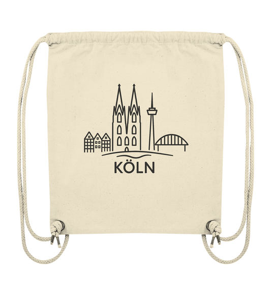 Köln Skyline (Druck) - Accessoires - Organic Gym-Bag