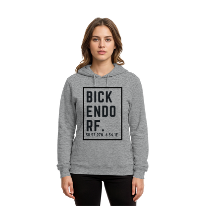 Bickendorf Koordinaten (großer Druck auf der Brust) - Organic Hoodie B&C