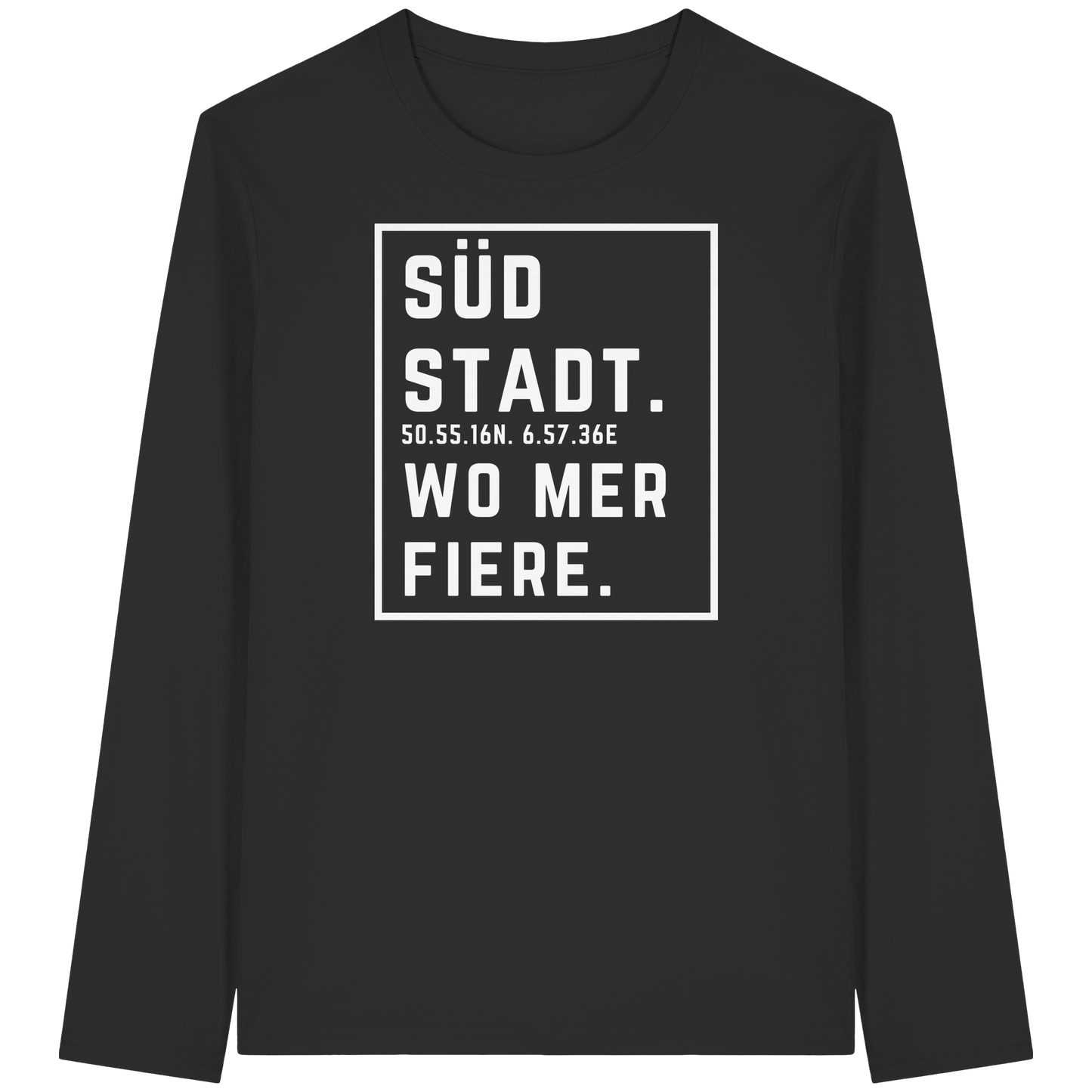 Südstadt Fiere Druck - Organic Longsleeve T-Shirt