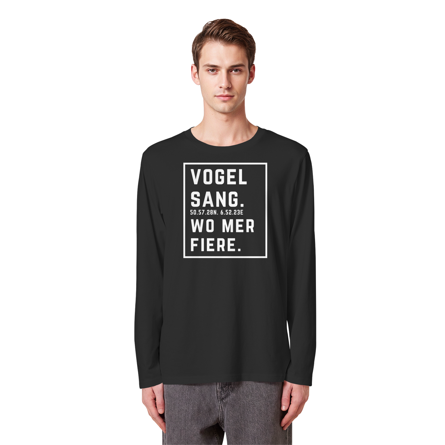Vogelsang Fiere Druck - Organic Longsleeve T-Shirt