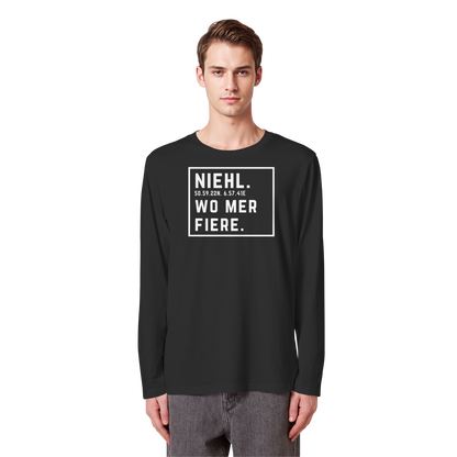 Niehl Fiere Druck - Organic Longsleeve T-Shirt