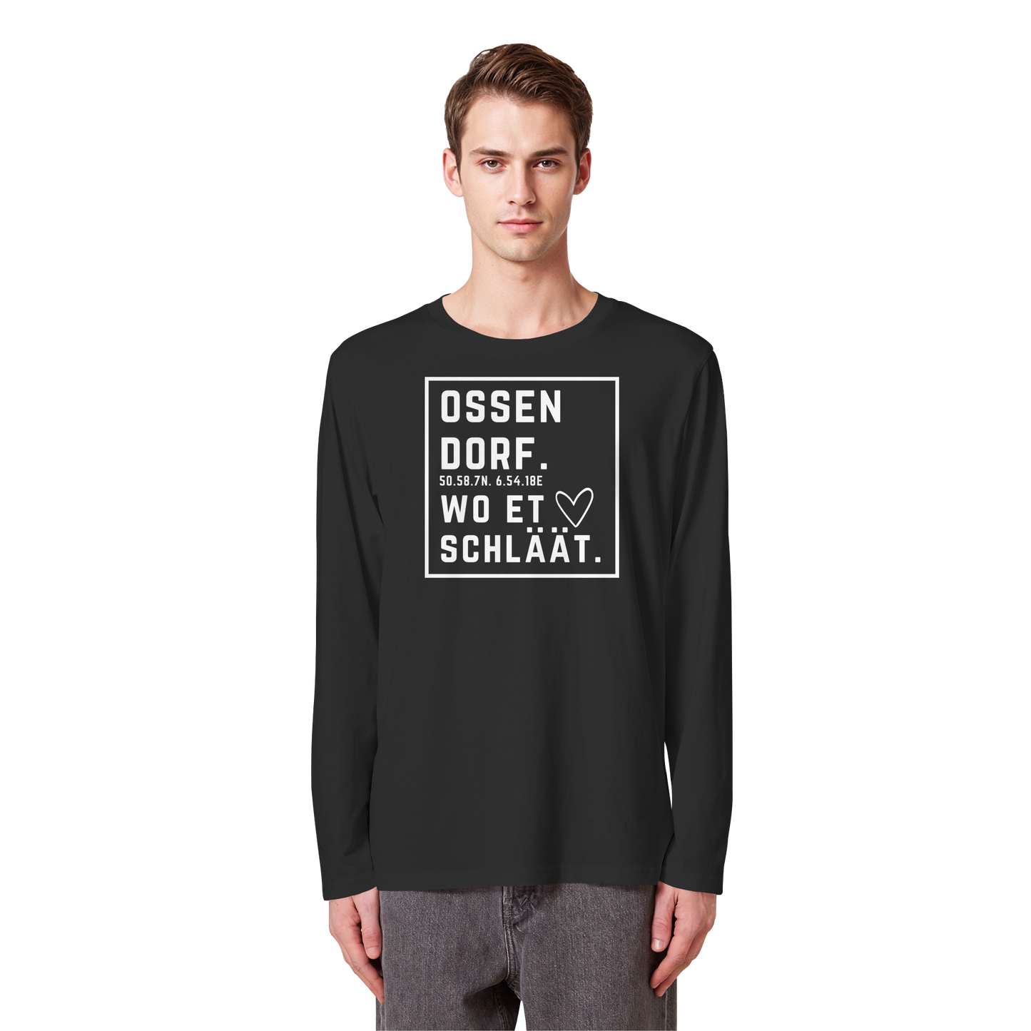 Ossendorf Hätz Druck - Organic Longsleeve T-Shirt