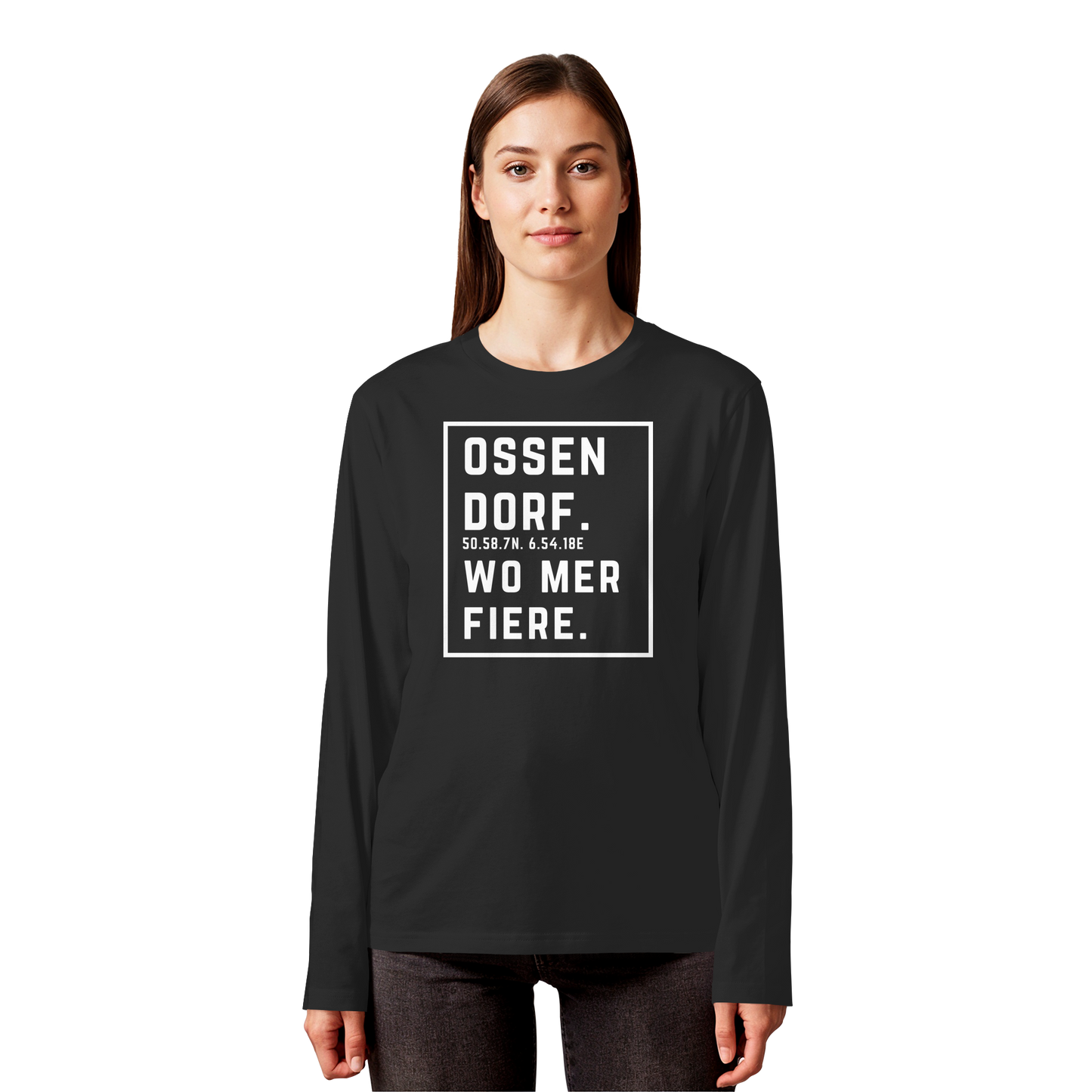 Ossendorf Fiere Druck - Organic Longsleeve T-Shirt