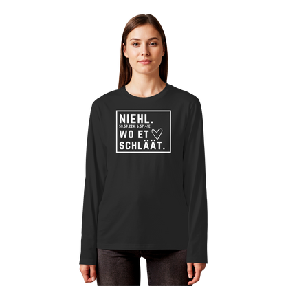 Niehl Hätz Druck - Organic Longsleeve T-Shirt