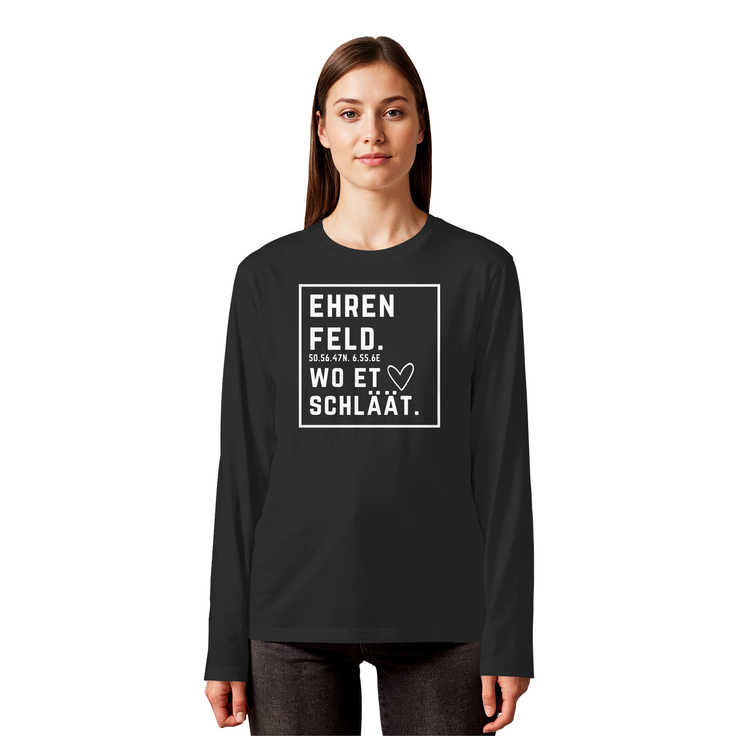 Ehrenfeld Hätz Druck - Organic Longsleeve T-Shirt