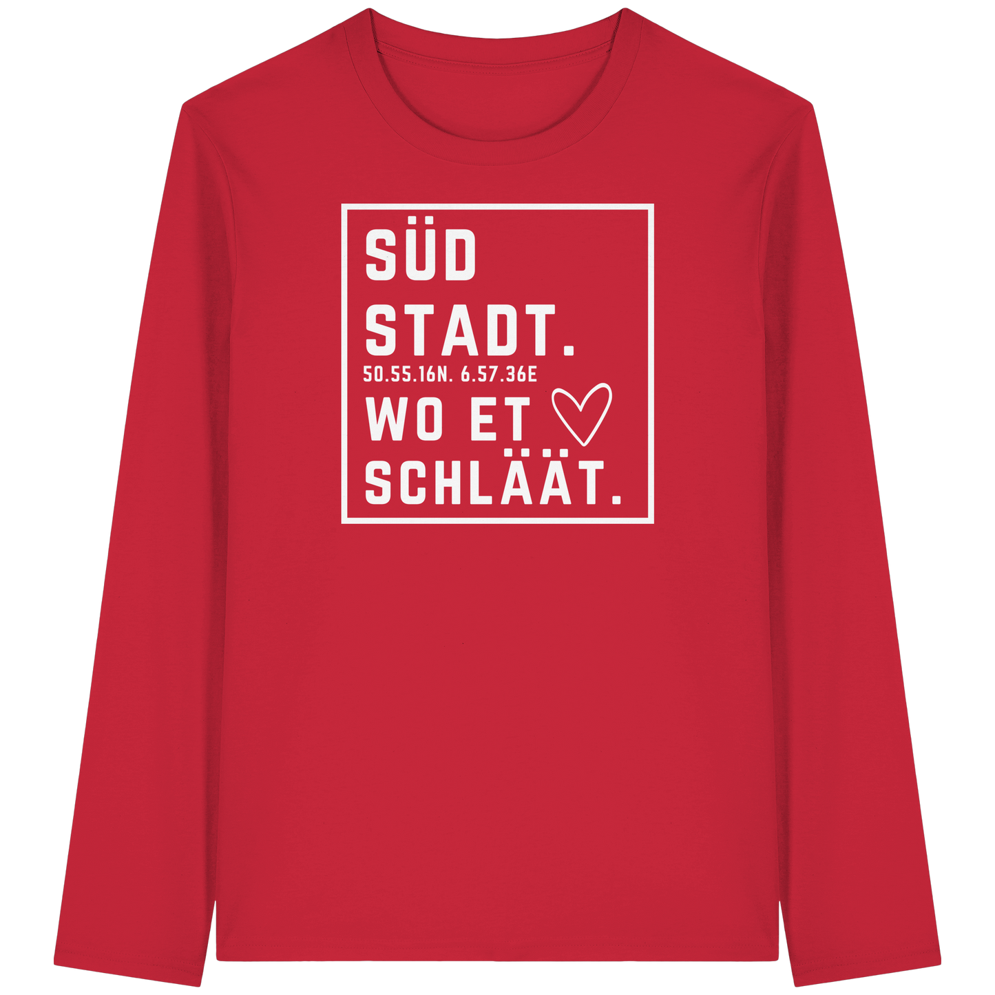 Südstadt Hätz Druck - Organic Longsleeve T-Shirt