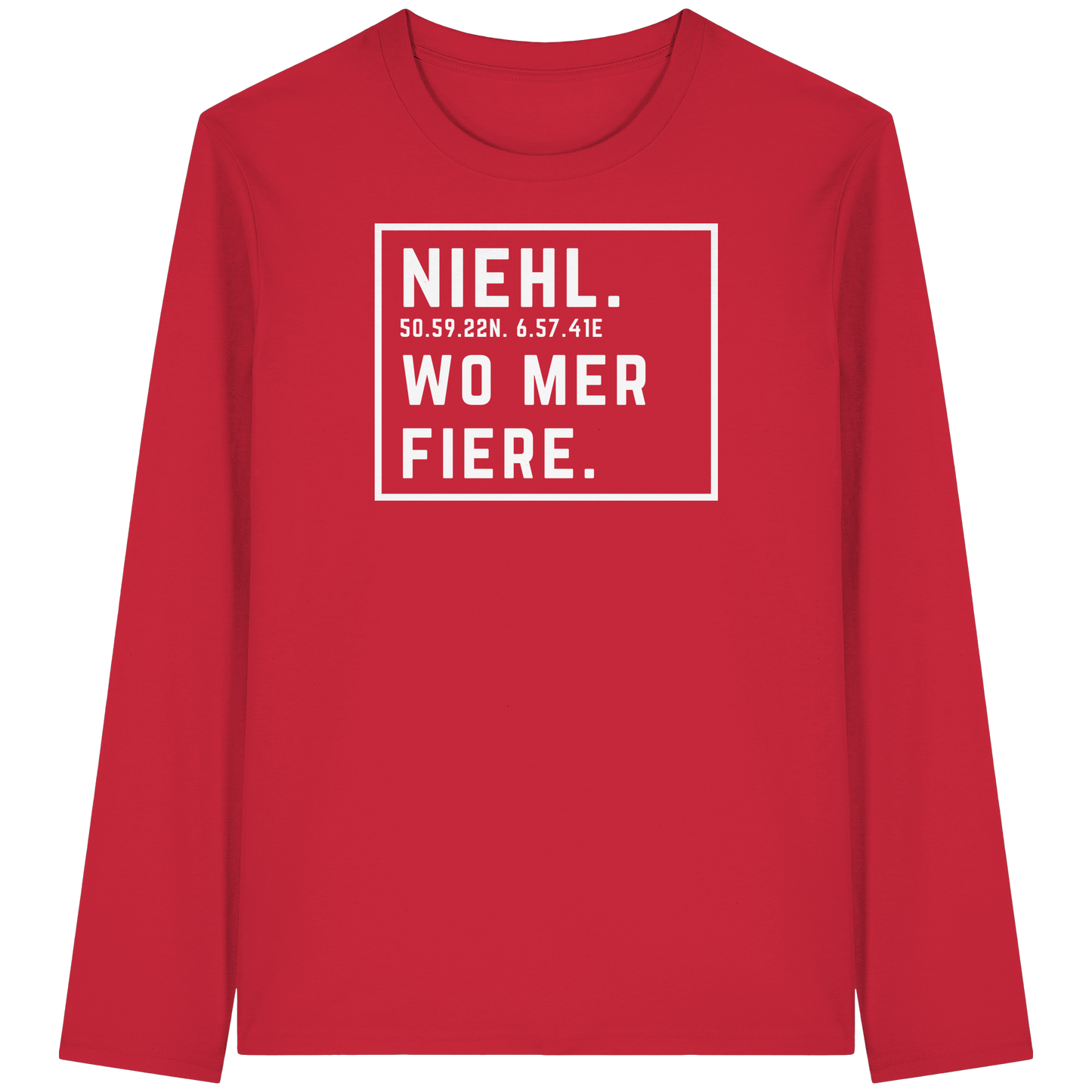 Niehl Fiere Druck - Organic Longsleeve T-Shirt