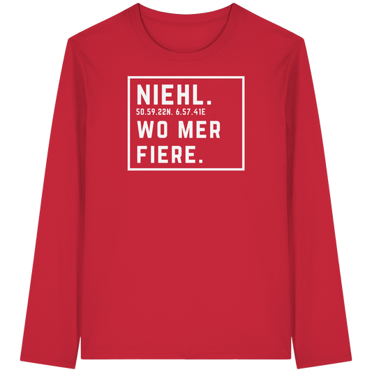 Niehl Fiere Druck - Organic Longsleeve T-Shirt