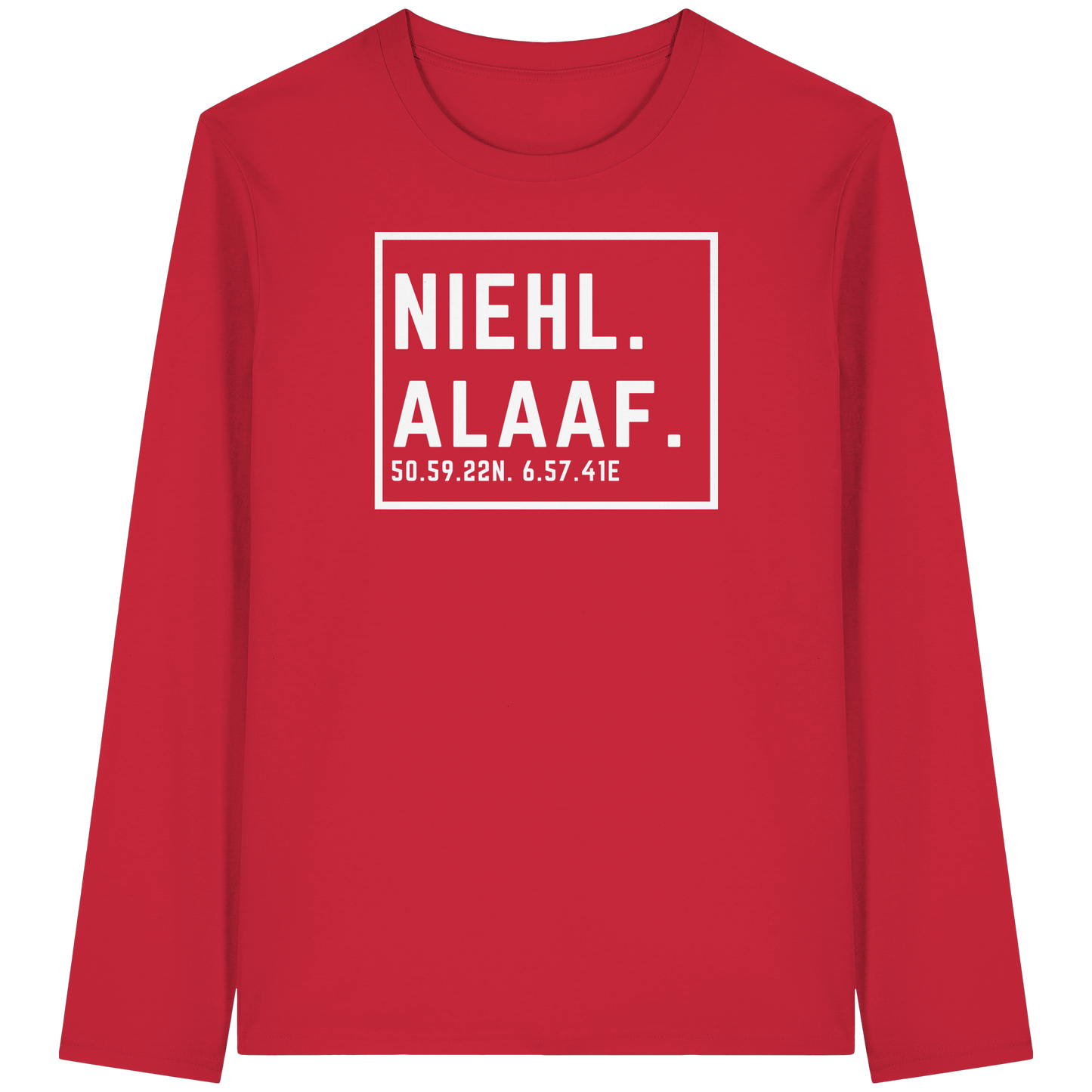 Niehl Alaaf Druck - Organic Longsleeve T-Shirt